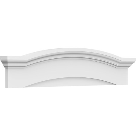 Ekena Millwork Eyebrow Architectural Grade PVC Pediment, 48"W x 10-1/2"H x 2-3/4"P PEDP048X105EYE00